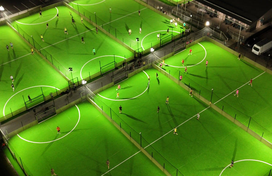 Aerial view — 7 enclosed pitches